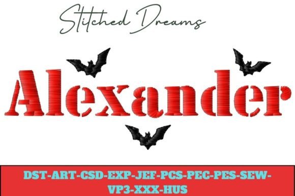 Alexander Embroidery Design