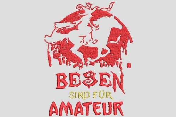 Brooms Are for Amateurs Embroidery File