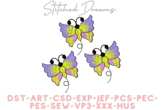Butterflies Embroidery Design
