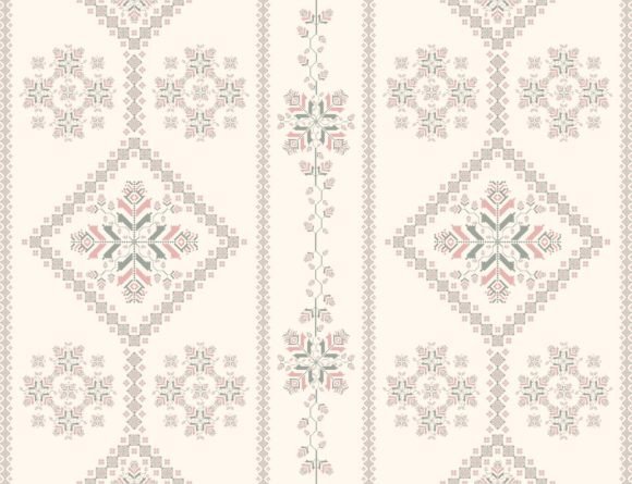 Embroidery Floral Seamless Pattern 2