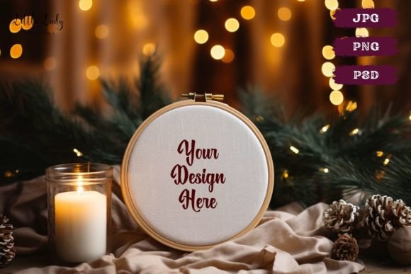 Embroidery Hoop Mockup JPG PNG PSD