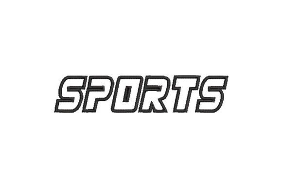 Letter Sports Embroidery Design